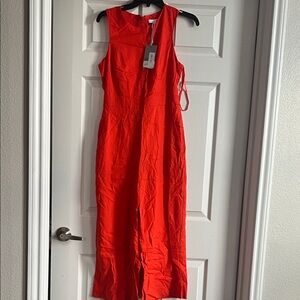 Preston & York Vibrant Red Midi Dress